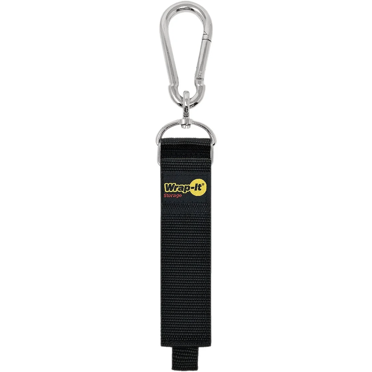 Sophisticated Wrap-It Storage Hook 'n Hang 18 In. x 1.5 In. Hanging Cinch Strap with Carabiner Solid