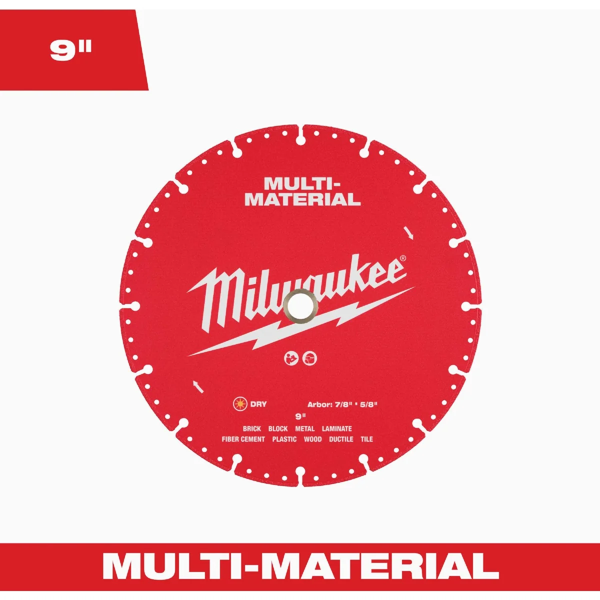 First-Class Milwaukee 9 In. Multi-Material Dry Cut Diamond Blade Eco-Friendly