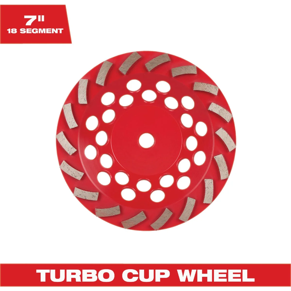 Top-Quality Milwaukee DIAMOND MAX 7 In. Segmented Turbo Diamond Cup Wheel Smooth