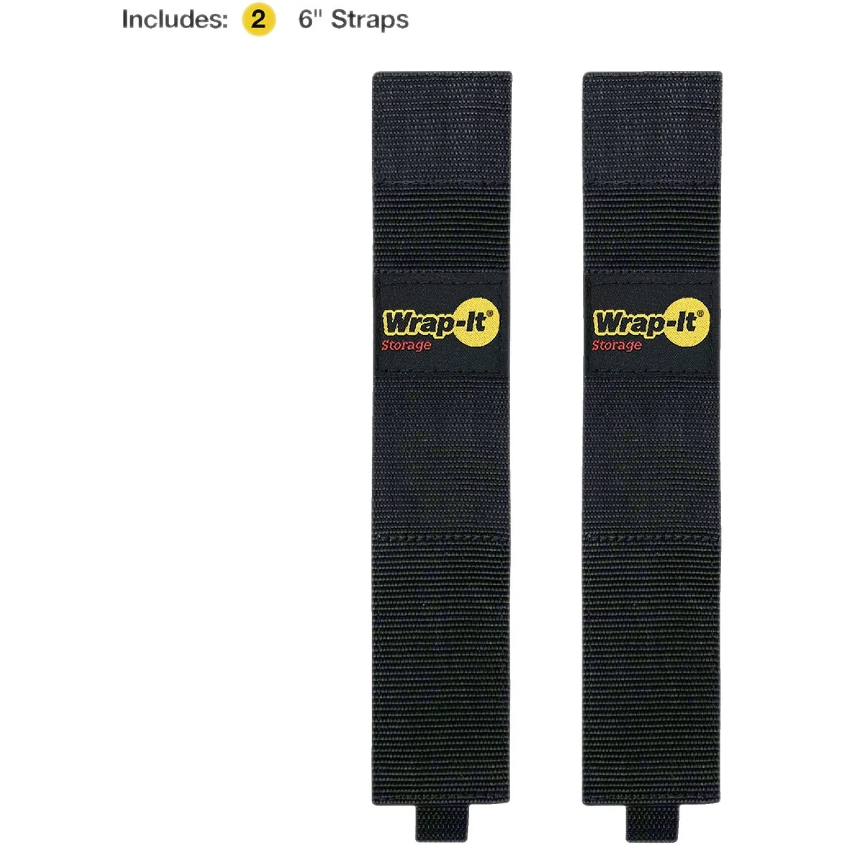 Consistent Wrap-It Storage Twin-Straps 16 In. Dual Ended Hook Loop Hanging Strap 2-Pack Traditional