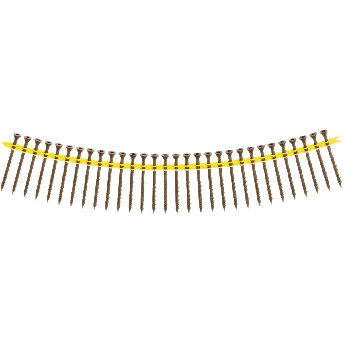 Smooth Simpson Strong-Tie Deck-Drive DSV 10 x 2-1 2 In. T25 6-Lobe Collated Deck Screw Tan 500 Ct. Soft