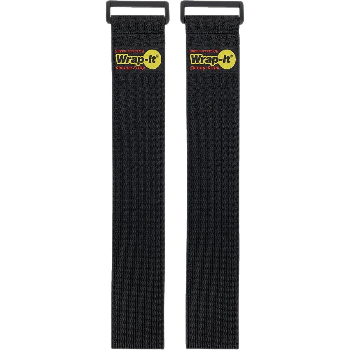 Convenient Wrap-It Storage Super-Stretch 24 In. x 2 In. Elastic Hook Loop Cinch Straps 2-Pack High-Performance