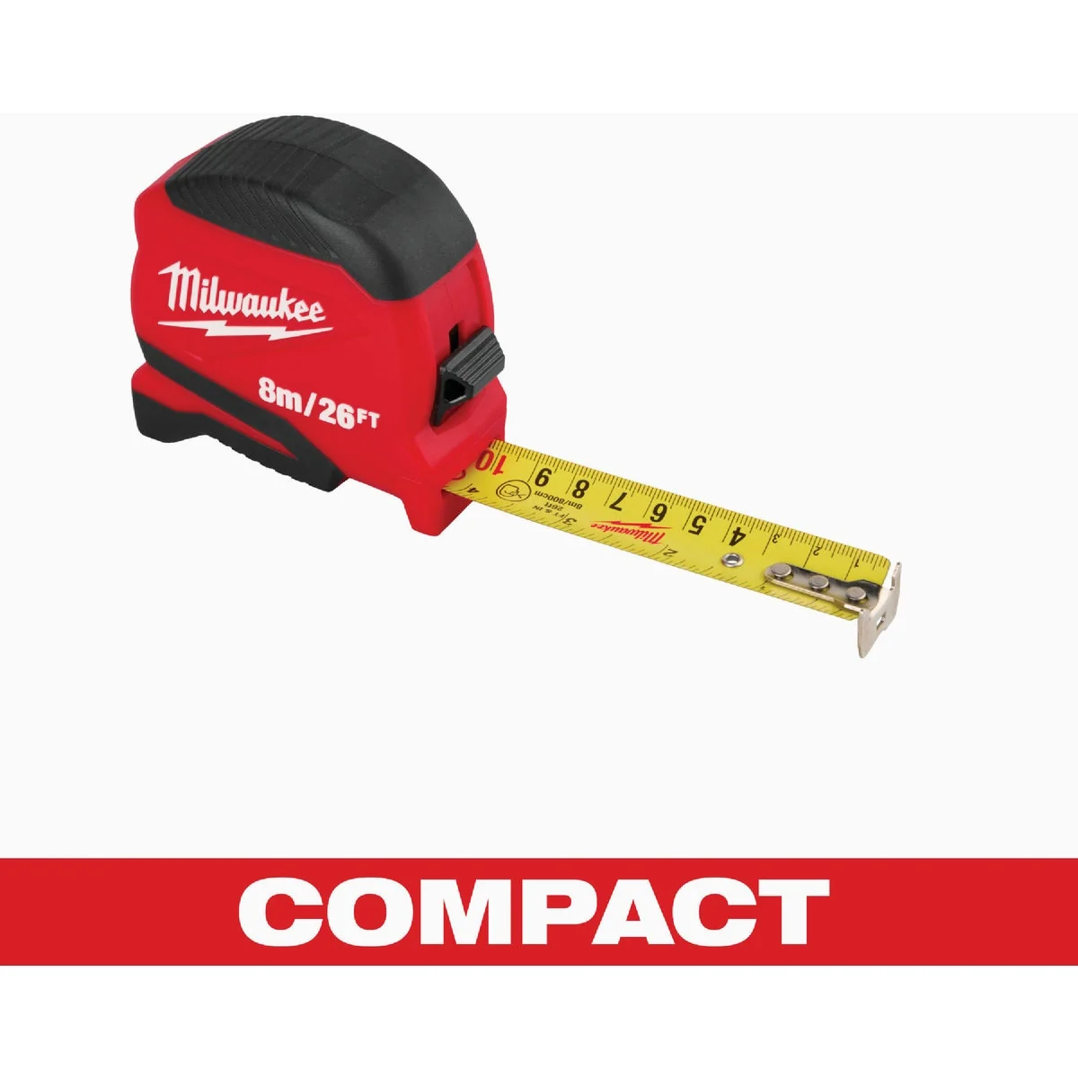Powerful Milwaukee 26 Ft. Compact Tape Measure Minimalist