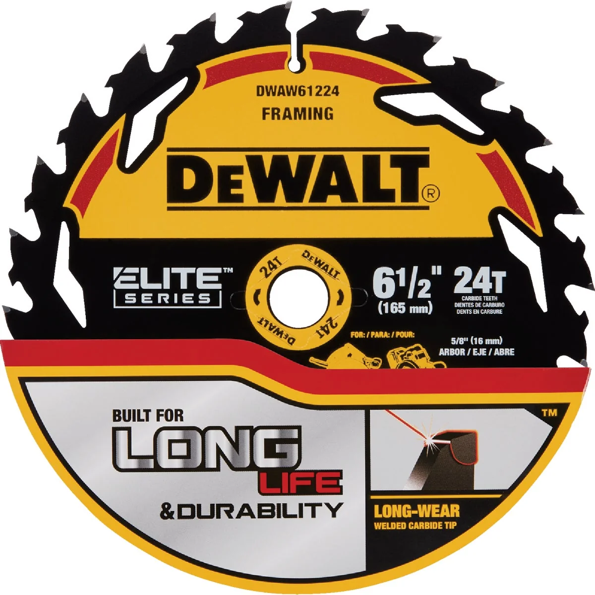 Contemporary DEWALT Elite Series 6-1 2 In. 24-Tooth Circular Saw Blade Convenient