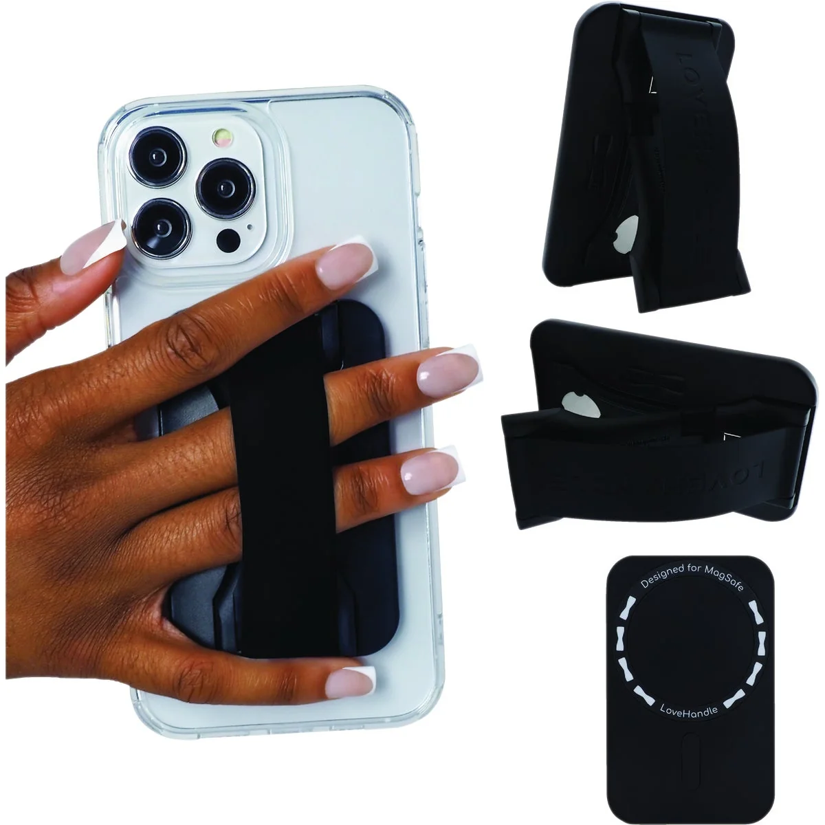 Proven LoveHandle PRO for Magsafe Black Phone Grip Effective