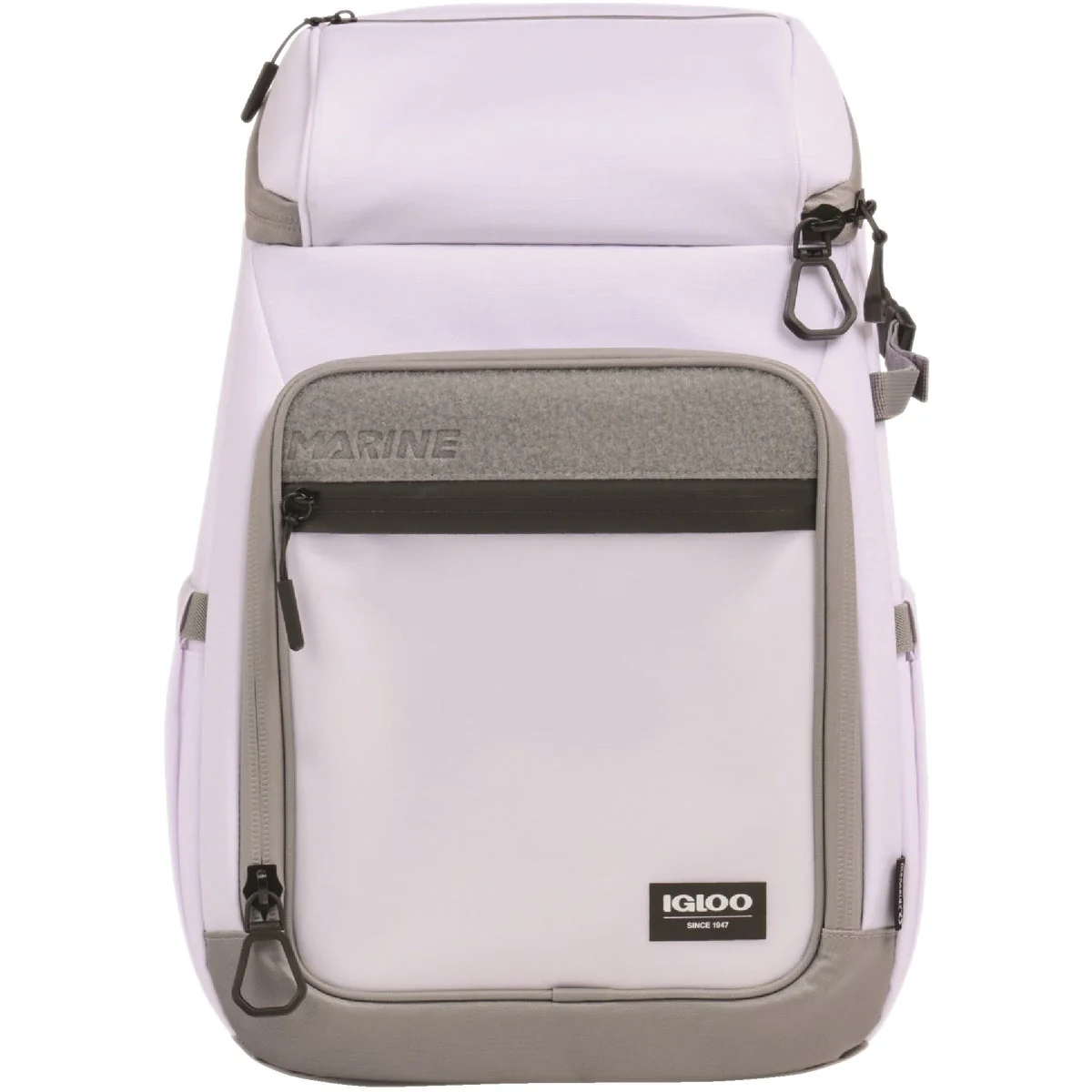 Official Igloo Marine 30 Qt. Backpack Cooler White Gray Organic