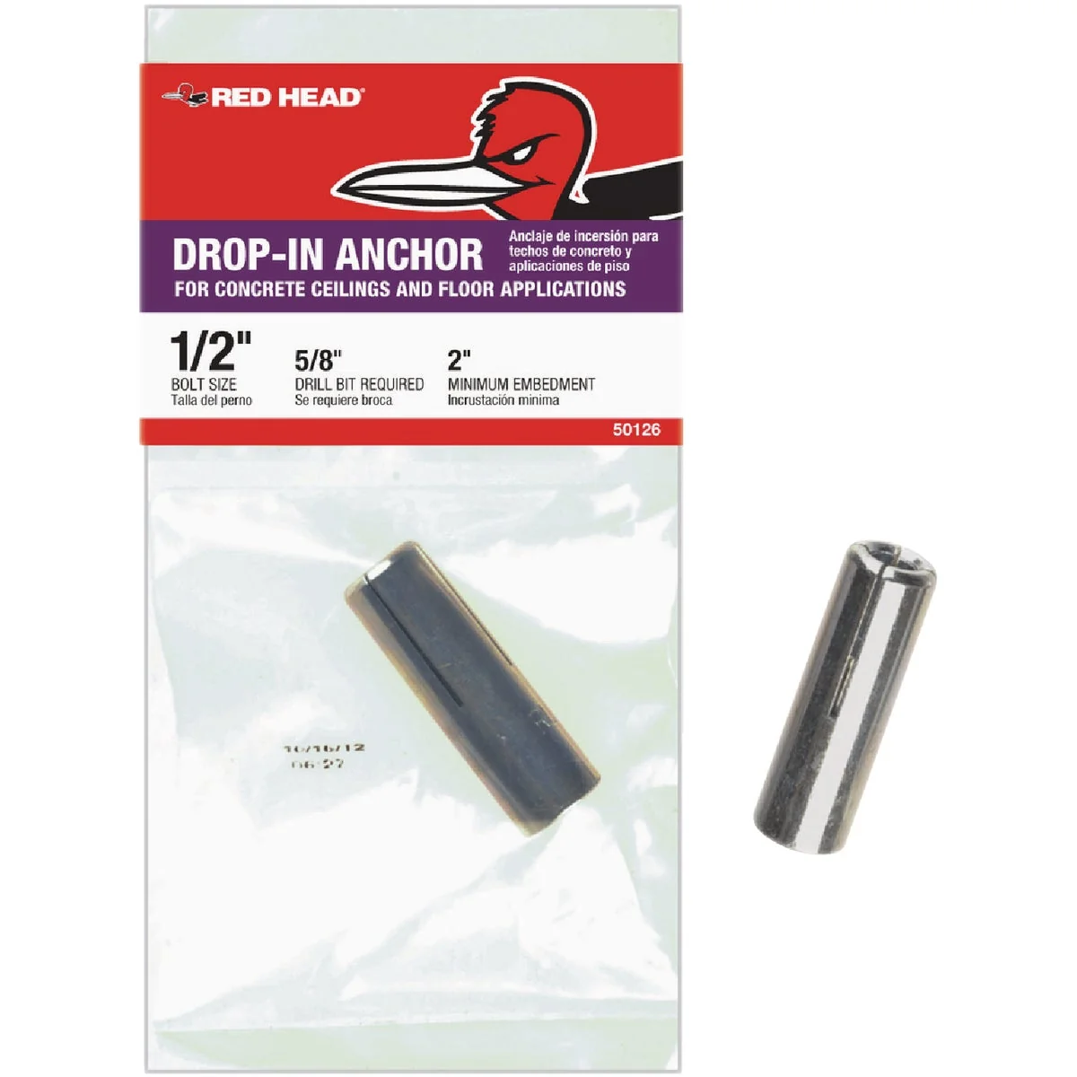 Unique Red Head 1 2 In. Drop-In Anchor Reliable