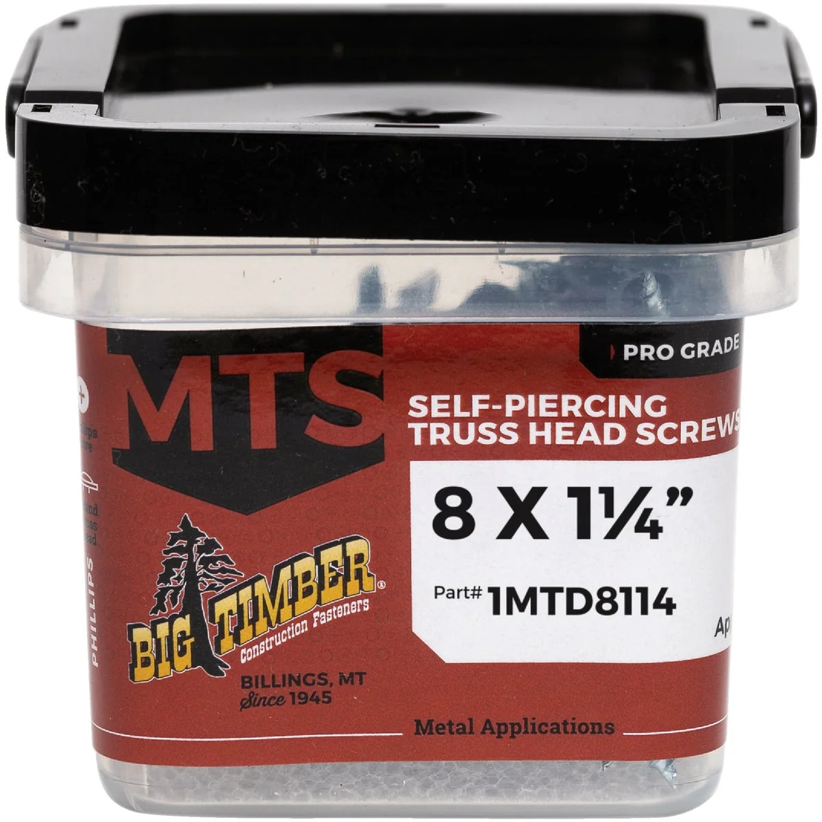 Safe Big Timber 8 x 1-1 4 In. Modified Truss Head Drill Point Metal Screw 1 Lb. Original