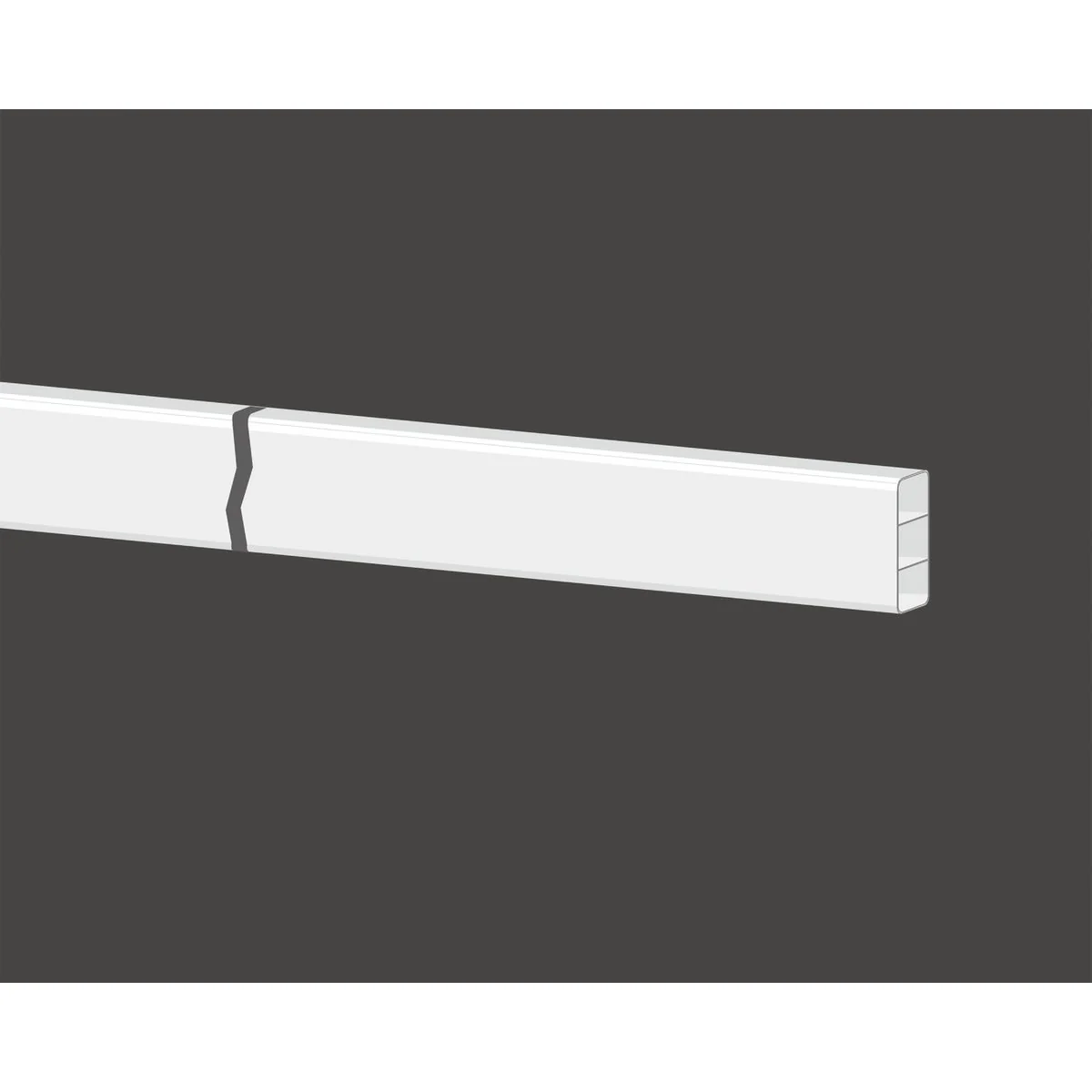 Superior 2 In. x 6 In. x 192 In. White Vinyl Fence Rail Sustainable