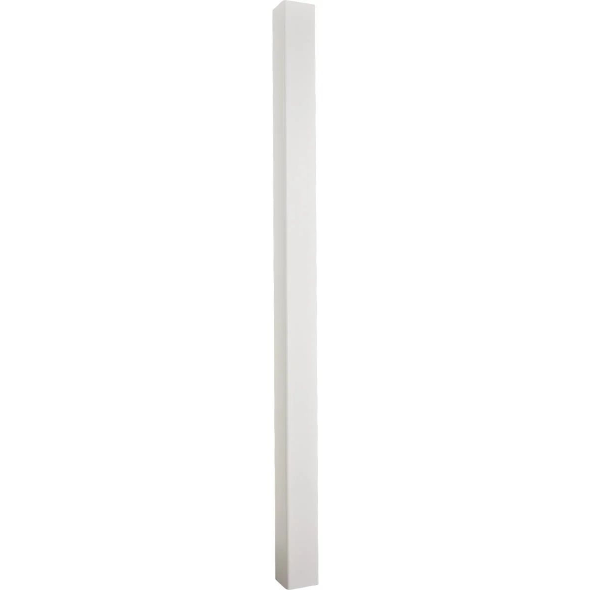 Authentic 4 In. x 4 In. x 72 In. White Blank Vinyl Post Prestigious