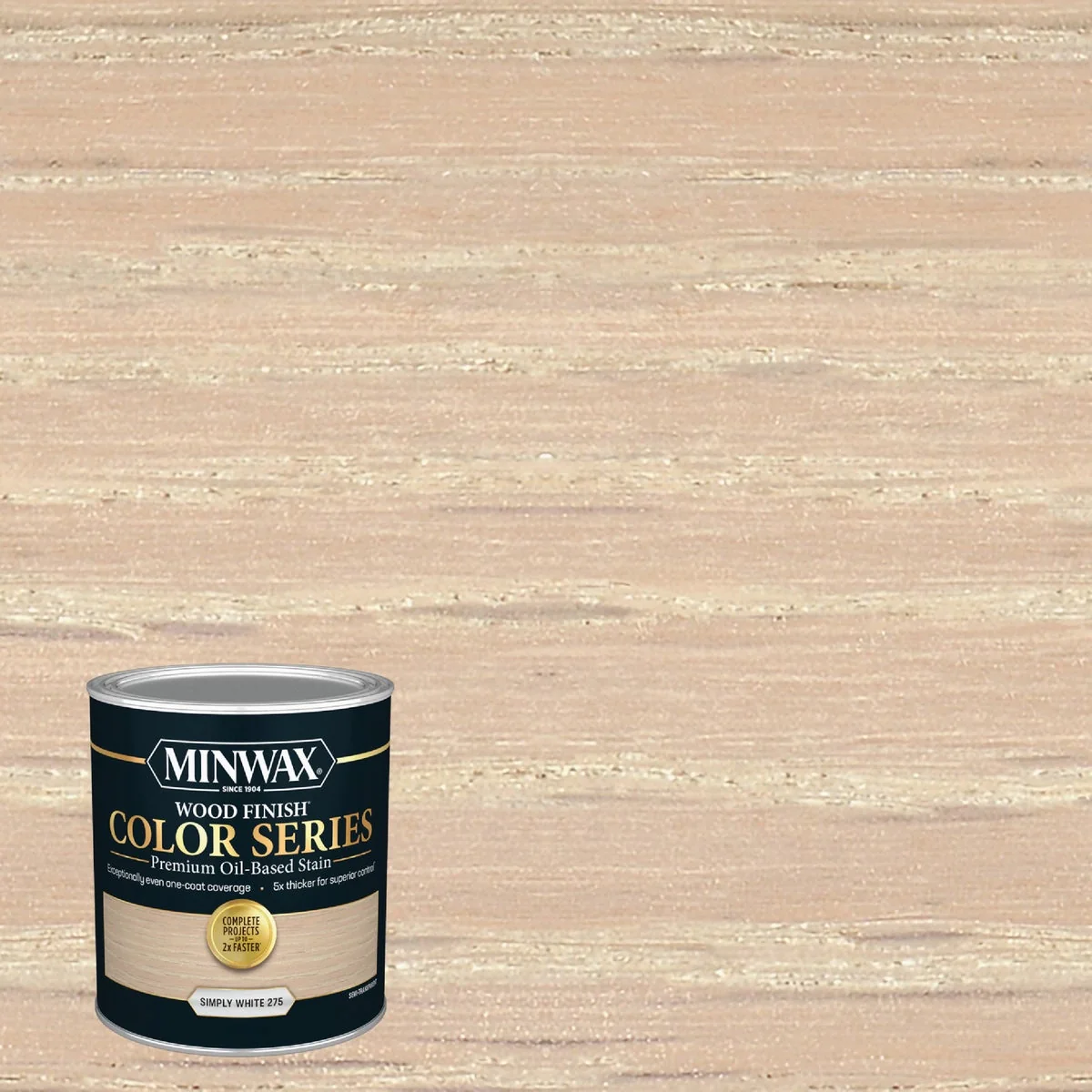 Exceptional Minwax Wood Finish Color Series Oil-Based Stain Simply White 1 Qt. Genuine