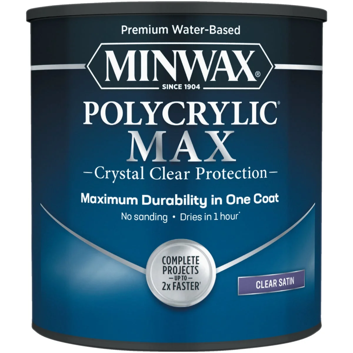 Reliable Minwax Polycrylic Max Interior Stain Clear Satin 1 Qt. Proven