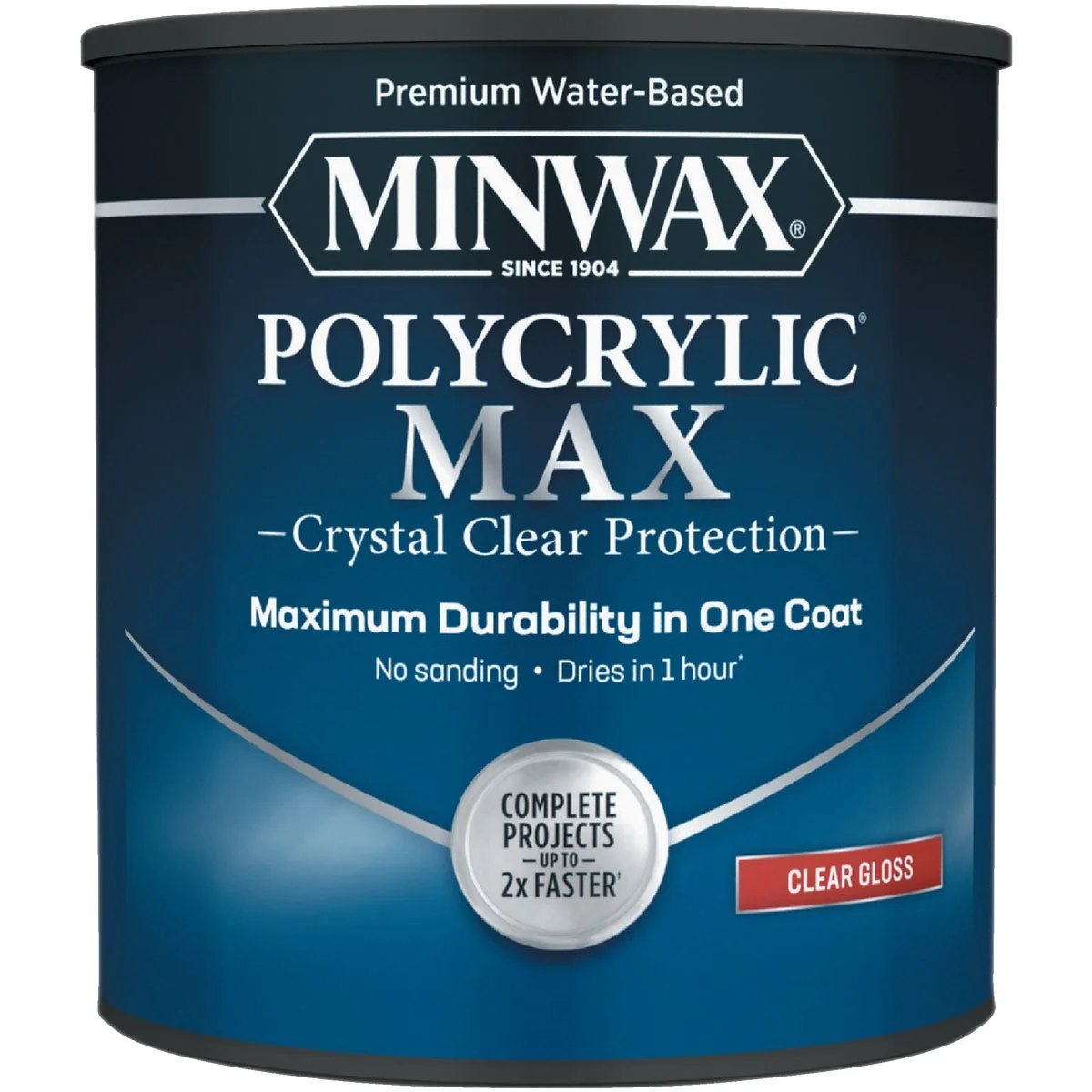 Unique Minwax Polycrylic Max Interior Stain Clear Gloss 1 Qt. Natural