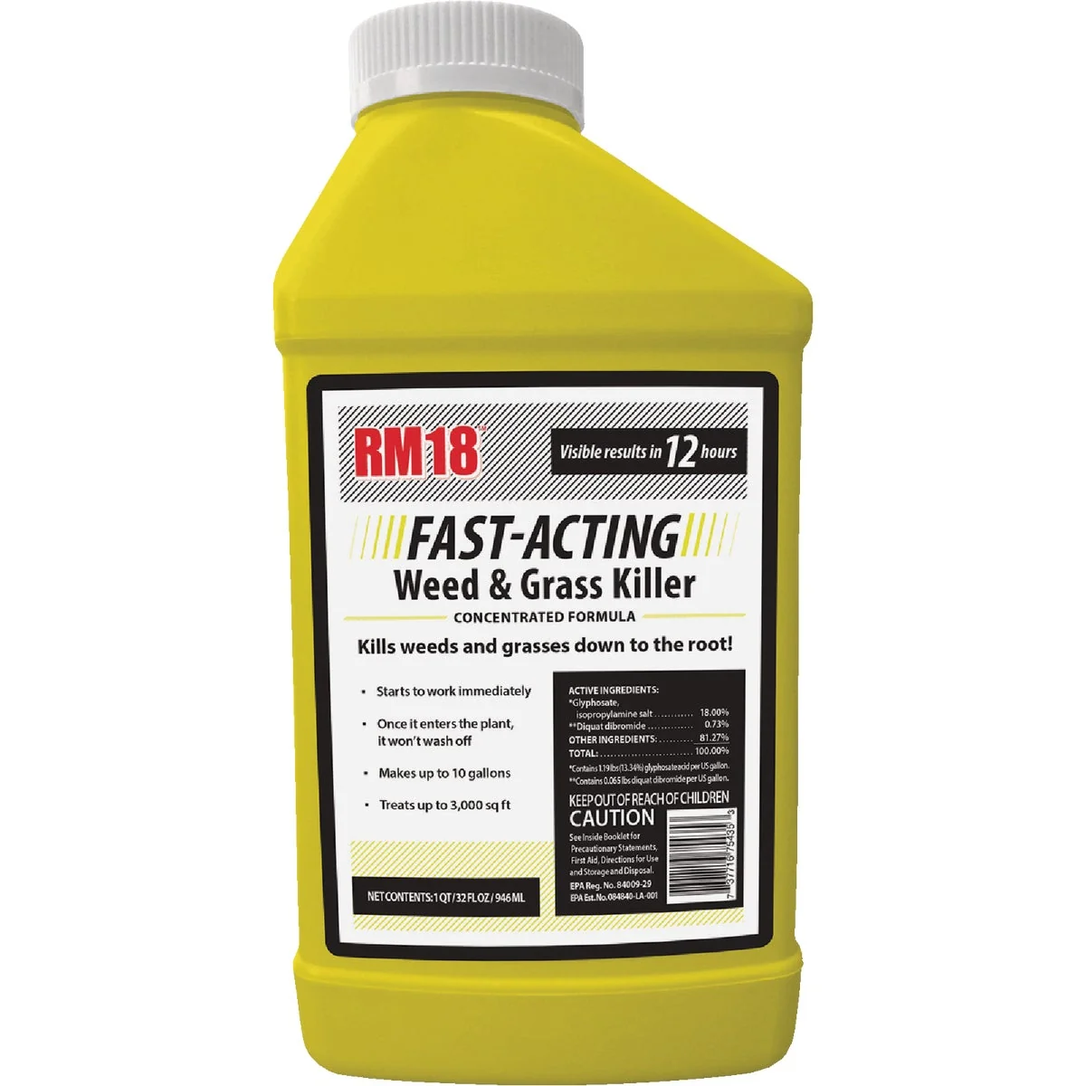 Convenient RM18 32 Oz. Concentrate Fast-Acting Weed Grass Killer Artisan