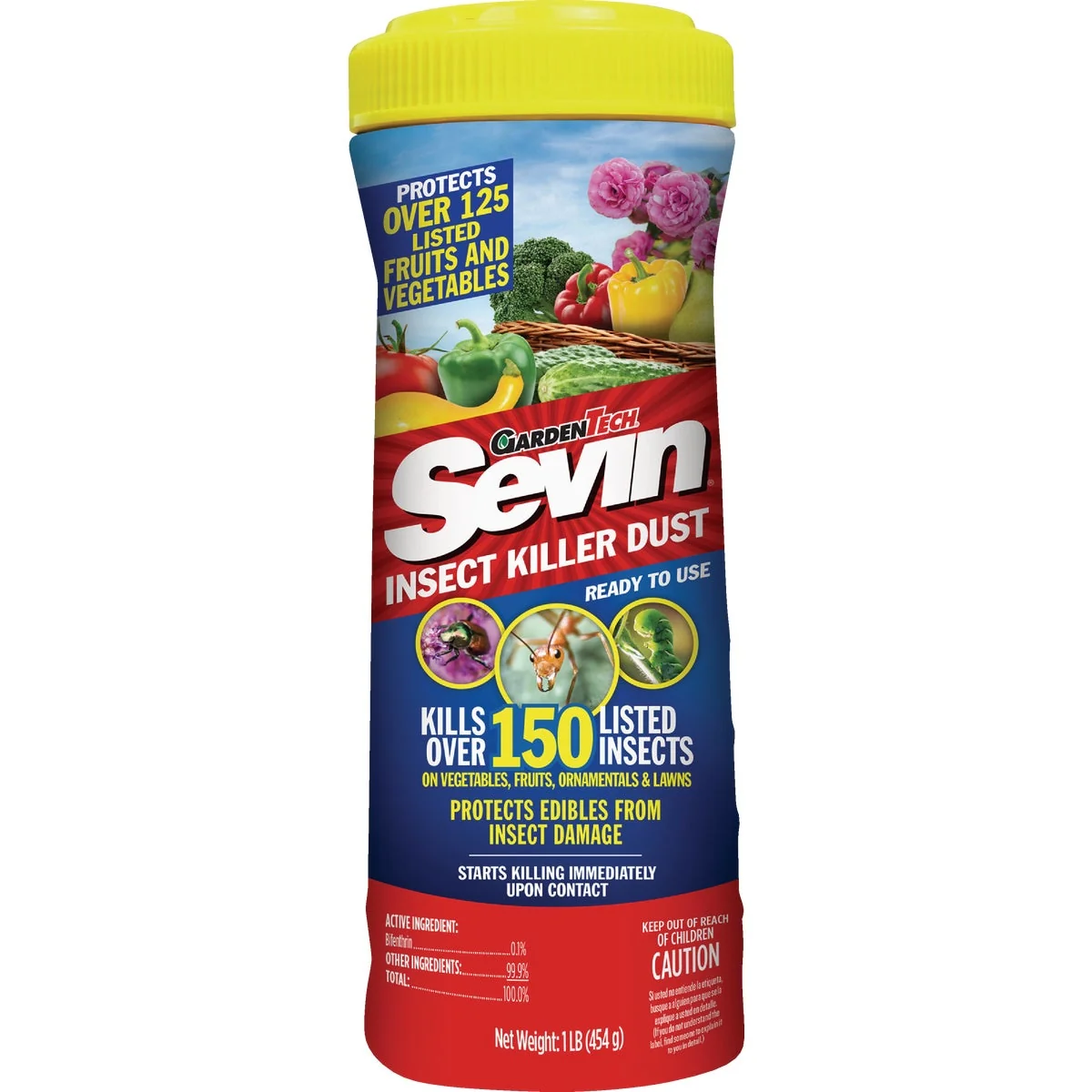 Genuine Garden Tech Sevin 1 Lb. Ready To Use Garden Dust Insect Killer Fine Crafted