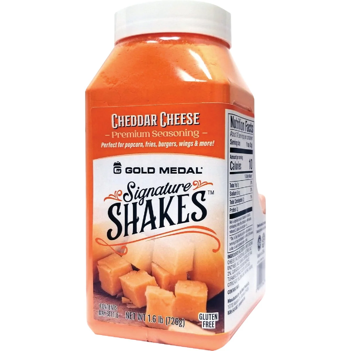 Eco-Friendly Gold Medal Signature Shakes 18 Oz. Cheddar Cheese Seasoning User-Friendly