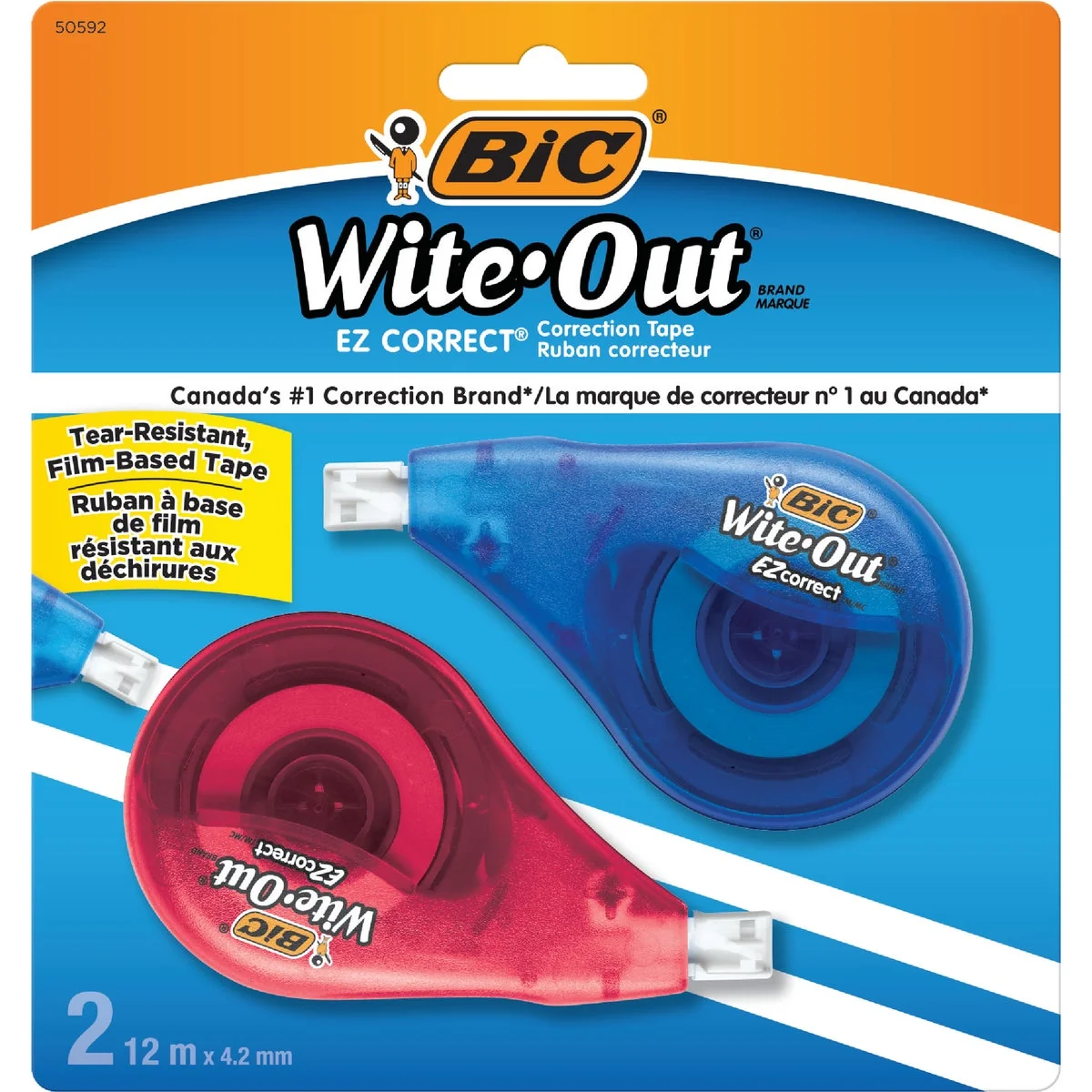 Superior Bic Wite Out EZ Correct 39.3 Ft. White Correction Tape 2 Pack Healthy