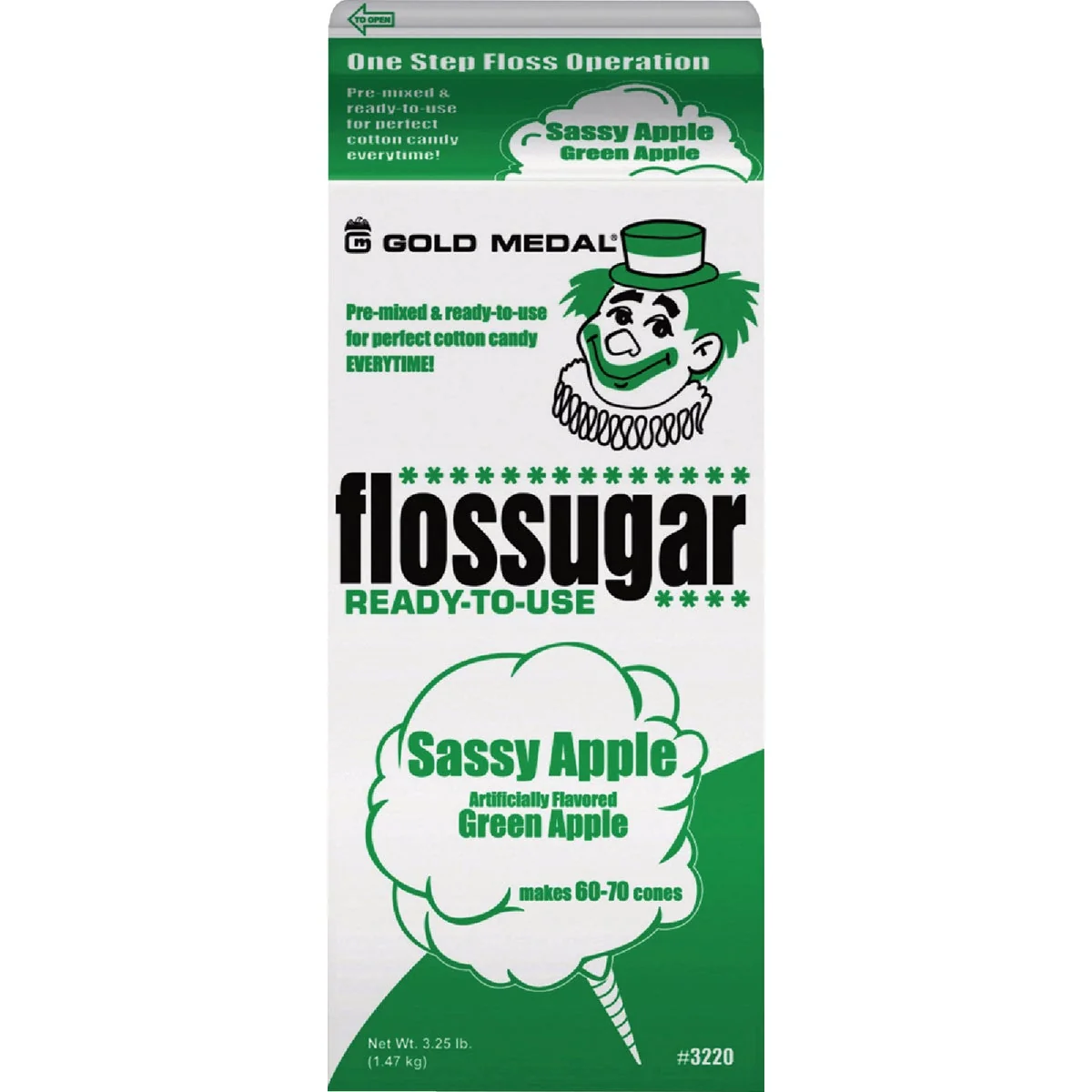 Breathable Gold Medal 1 2 Gal. Sassy Apple Cotton Candy Sugar Unique