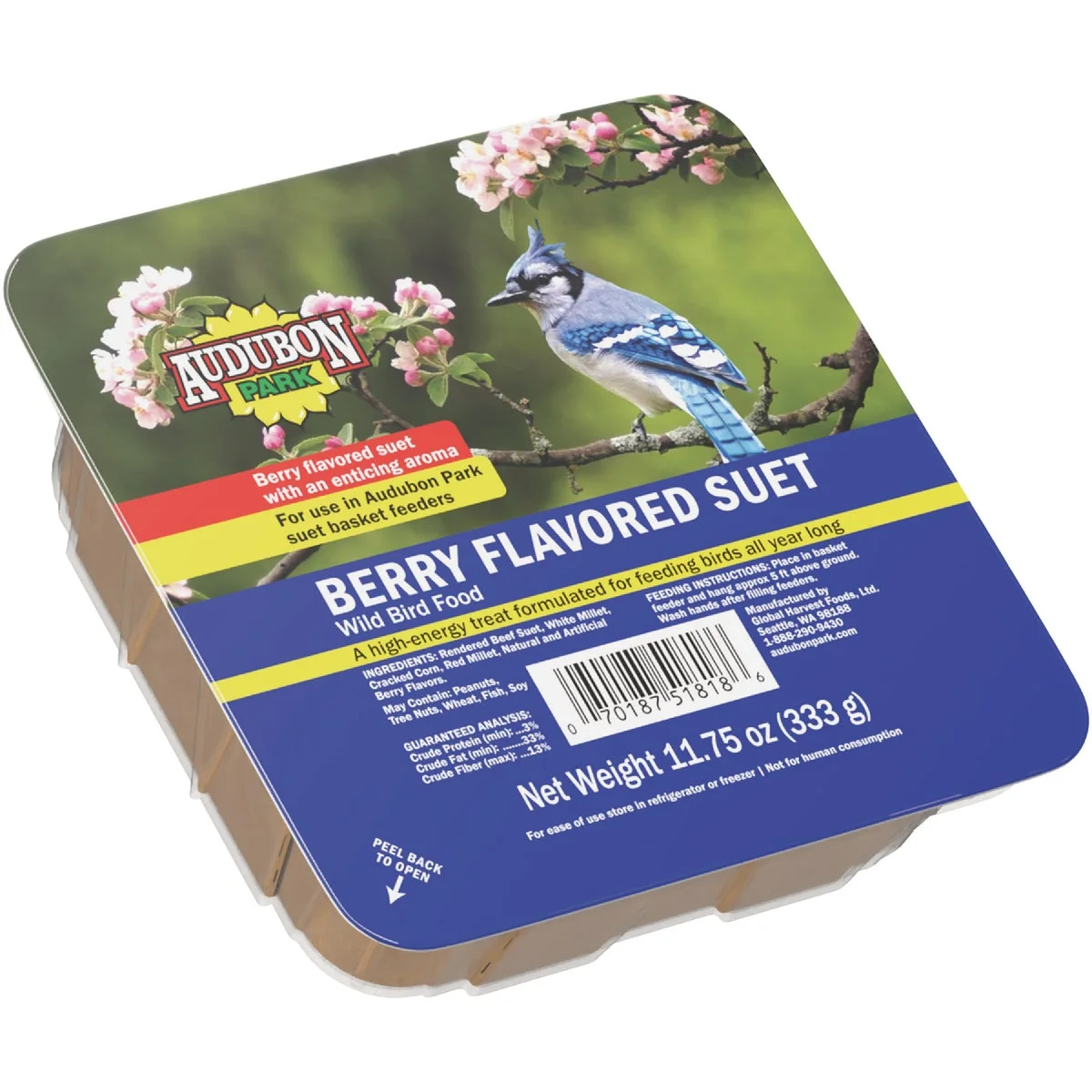Comfortable Audubon Park 11.75 Oz. Berry Suet Top-Quality