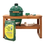 Exceptional Large Big Green Egg in Acacia Table Package Top-Quality