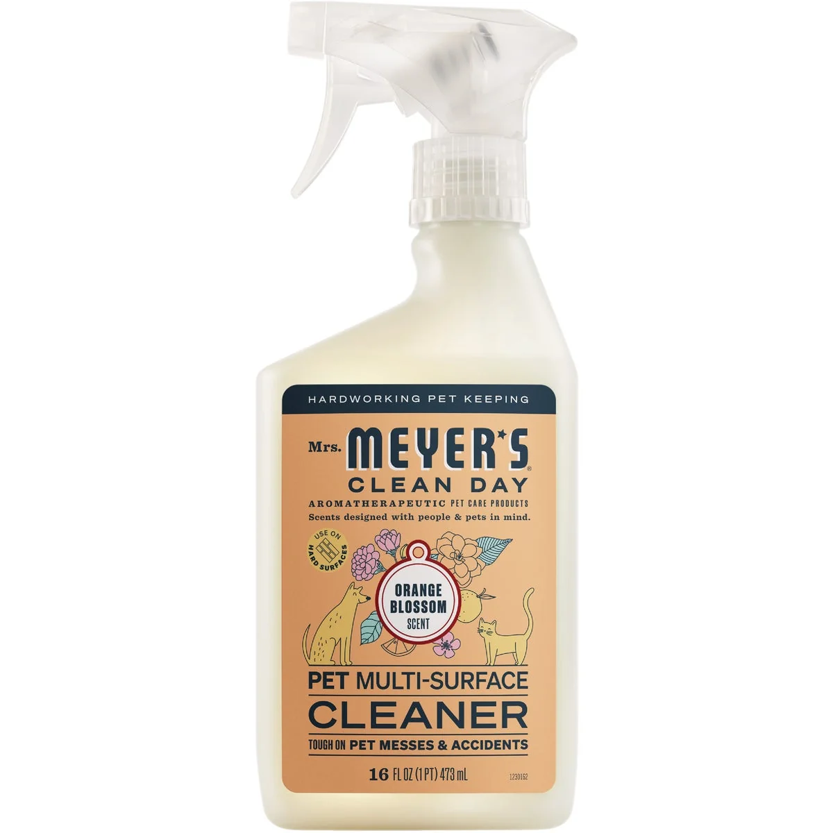 Reusable Mrs. Meyer's Clean Day 16 Oz. Orange Blossom Pet Multi-Surface Cleaner Innovative