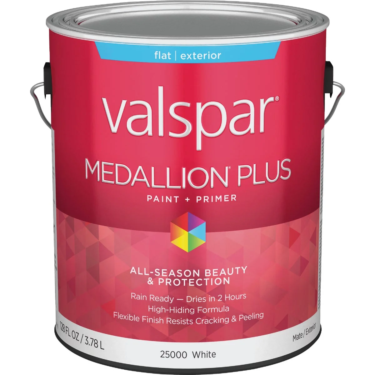 Verified Valspar Medallion Plus Premium Paint Primer Flat Exterior Paint White 1 Gal. Efficient