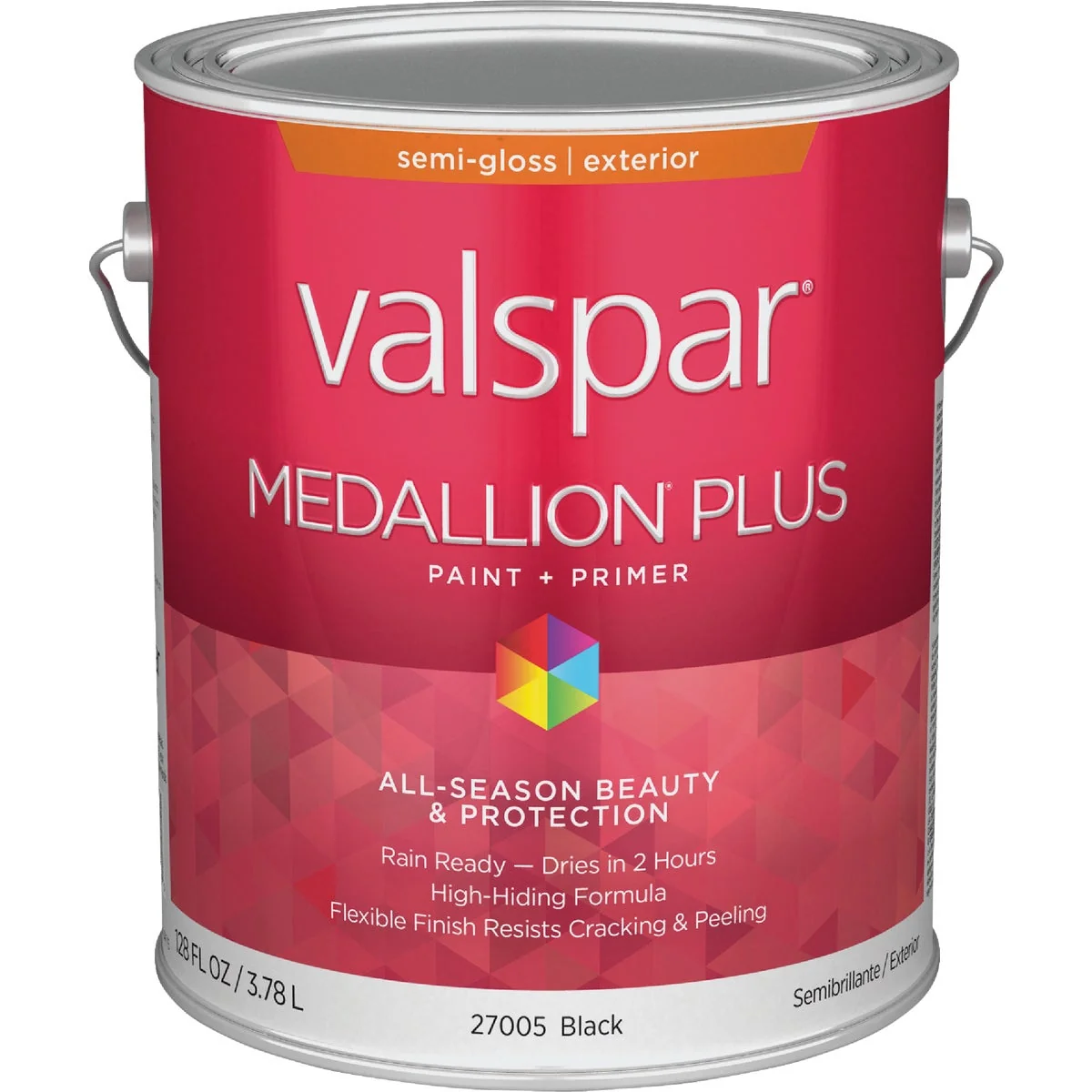 Selected Valspar Medallion Plus Premium Paint Primer Semi-Gloss Exterior Paint Black 1 Gal. Efficient