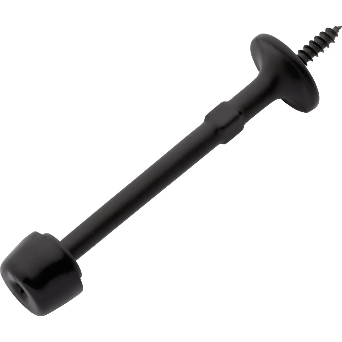 Minimalist National SPB1405 4 In. Matte Black Rigid Door Stop Flexible