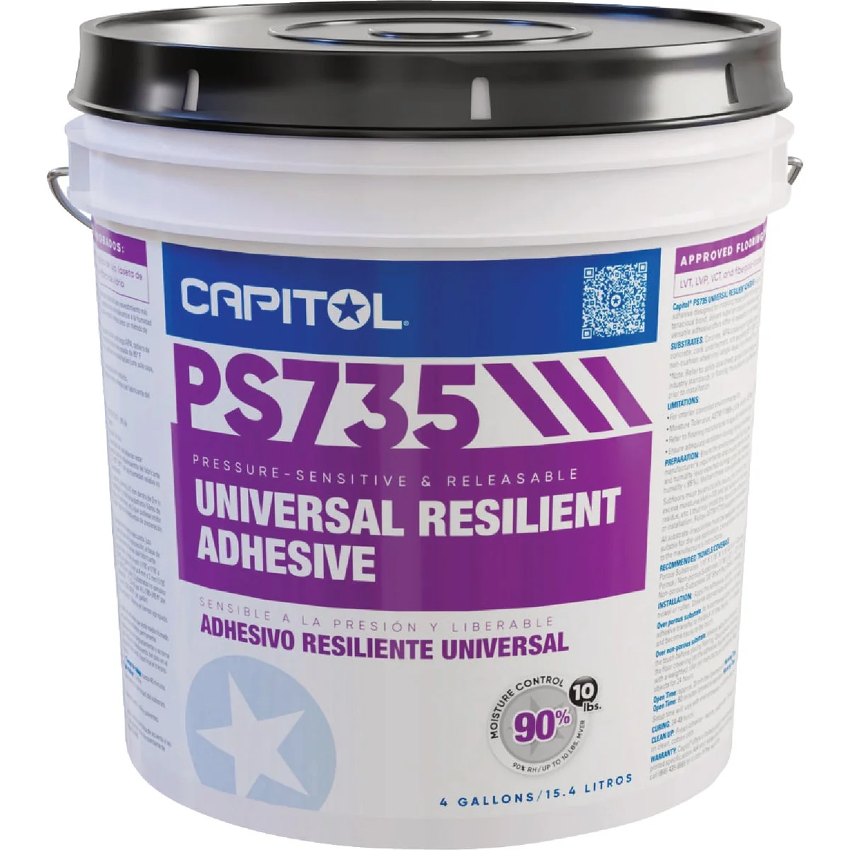 Trendy Capitol Universal Resilient Flooring Adhesive 4 Gal. High-Grade
