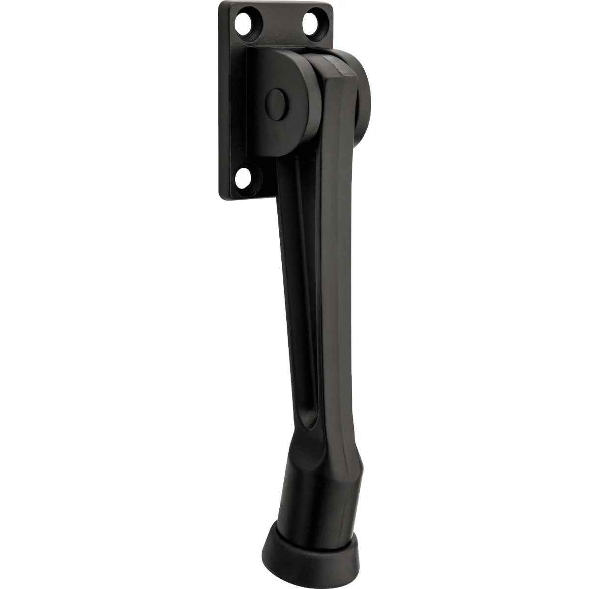 World-Class National V238 5 In. Matte Black Kickdown Door Stop Contemporary