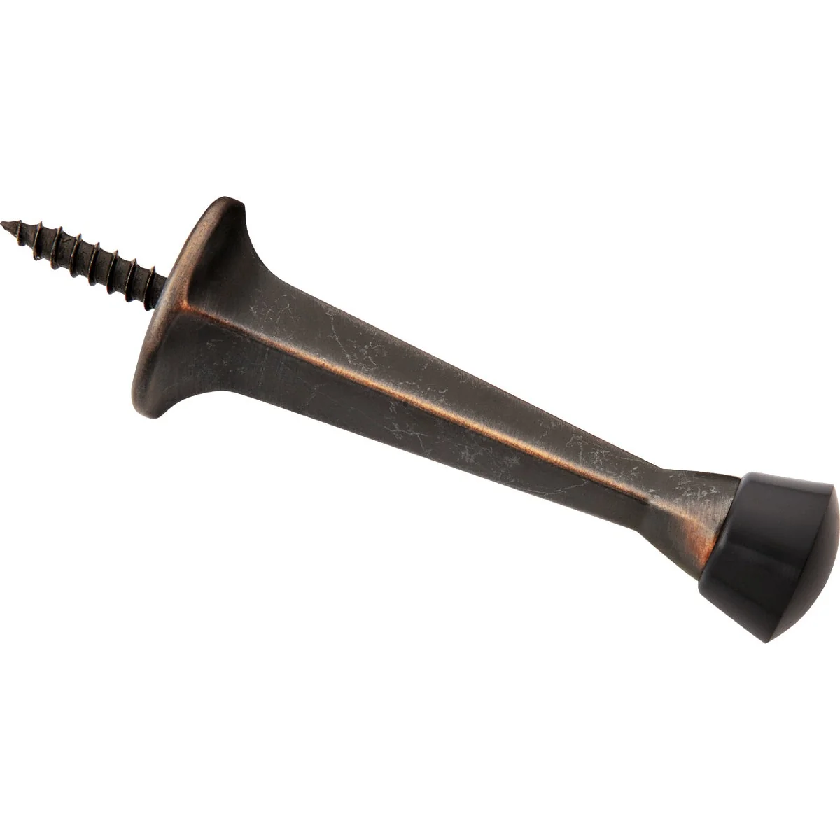 Functional National V236 3 In. Oil Rubbed Bronze Rigid Square Door Stop Green