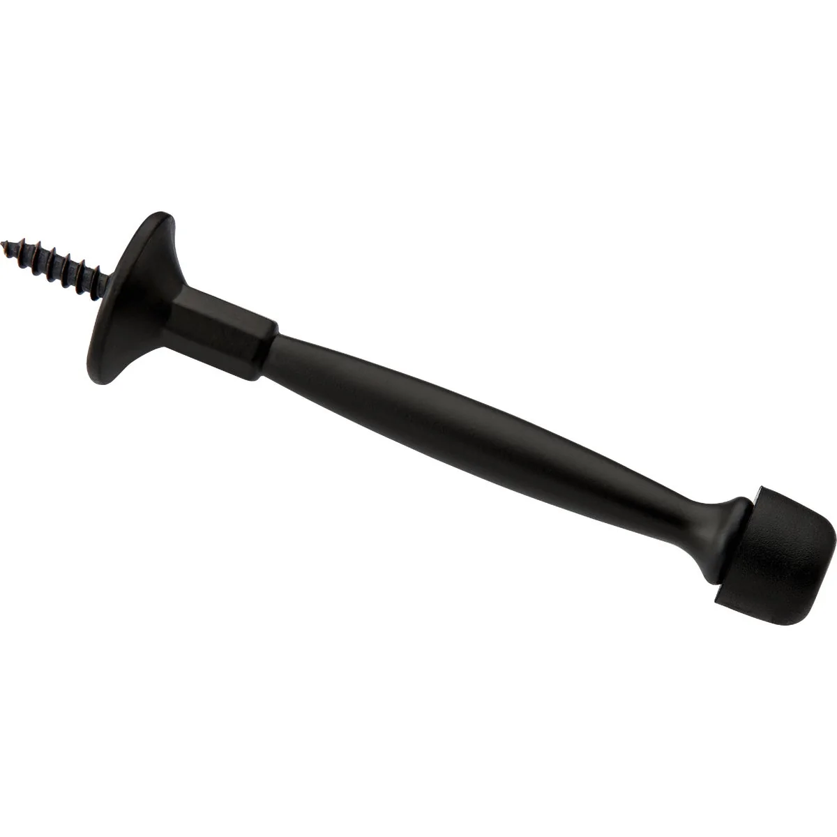 Trendy National V236 4 In. Matte Black Rigid Door Stop Prestigious