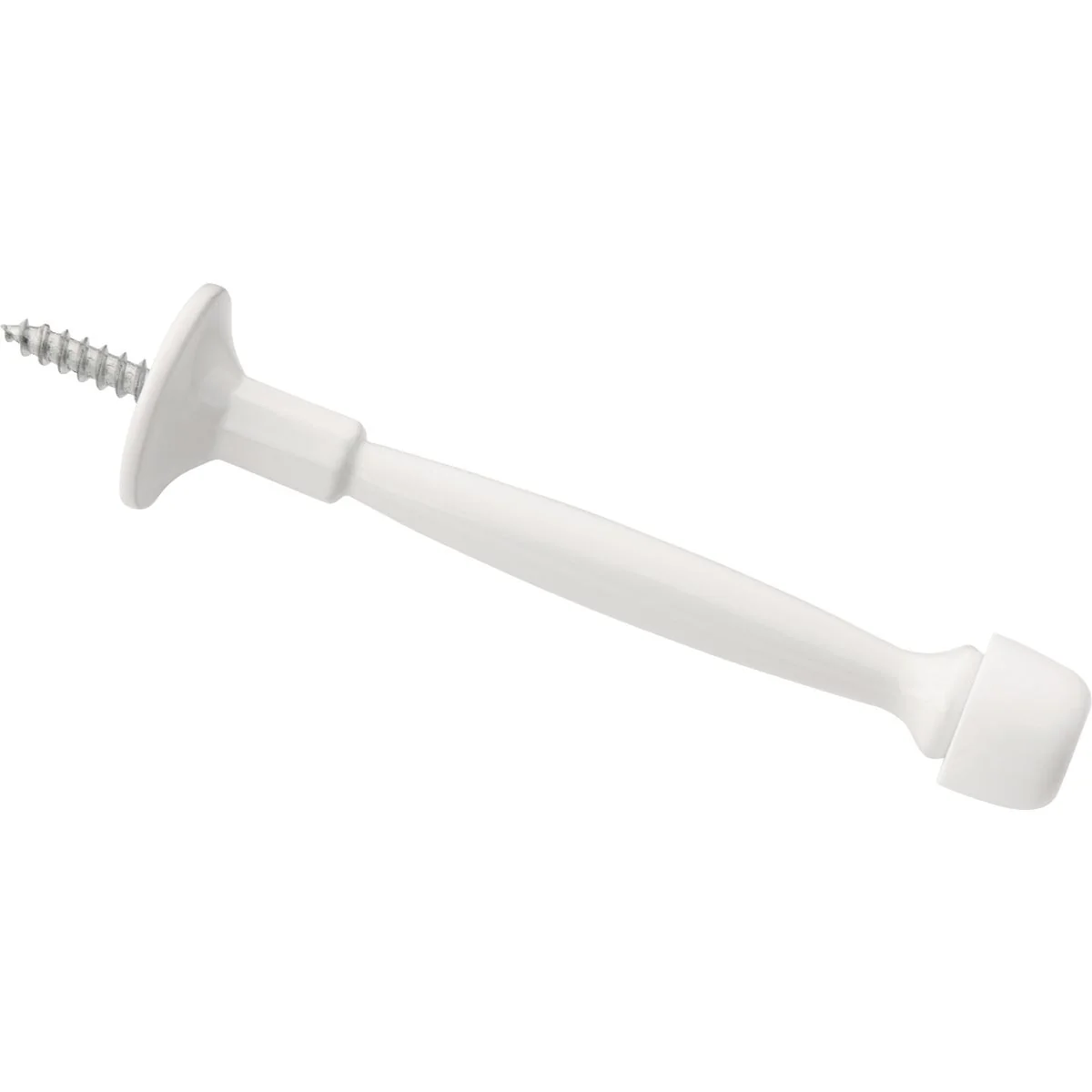 Verified National V236 4 In. White Rigid Door Stop Minimalist