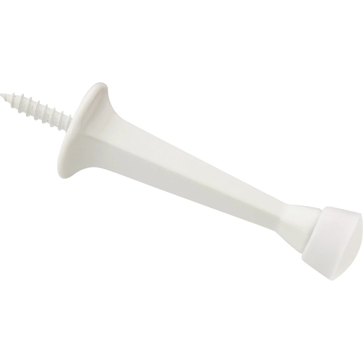 Elite National V236 3 In. White Rigid Square Door Stop Exclusive