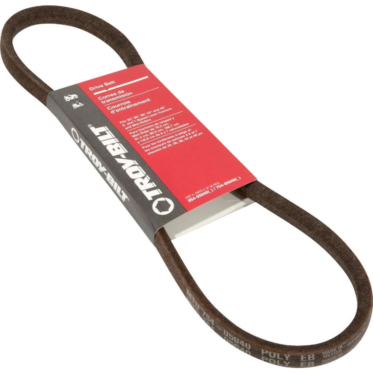 Comfortable Troy-Bilt 30 36 38 42 and 46 In. Deck Drive Belt for 6 7-Speed Lawn Tractors and Mini Riders Reliable