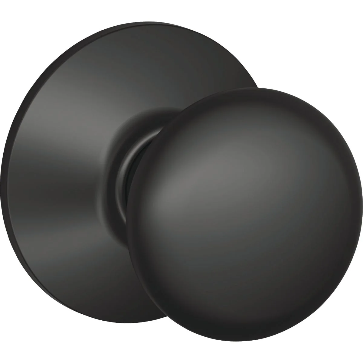 Long-Lasting Schlage Plymouth Matte Black Passage Hall Closet Door Knob Exceptional