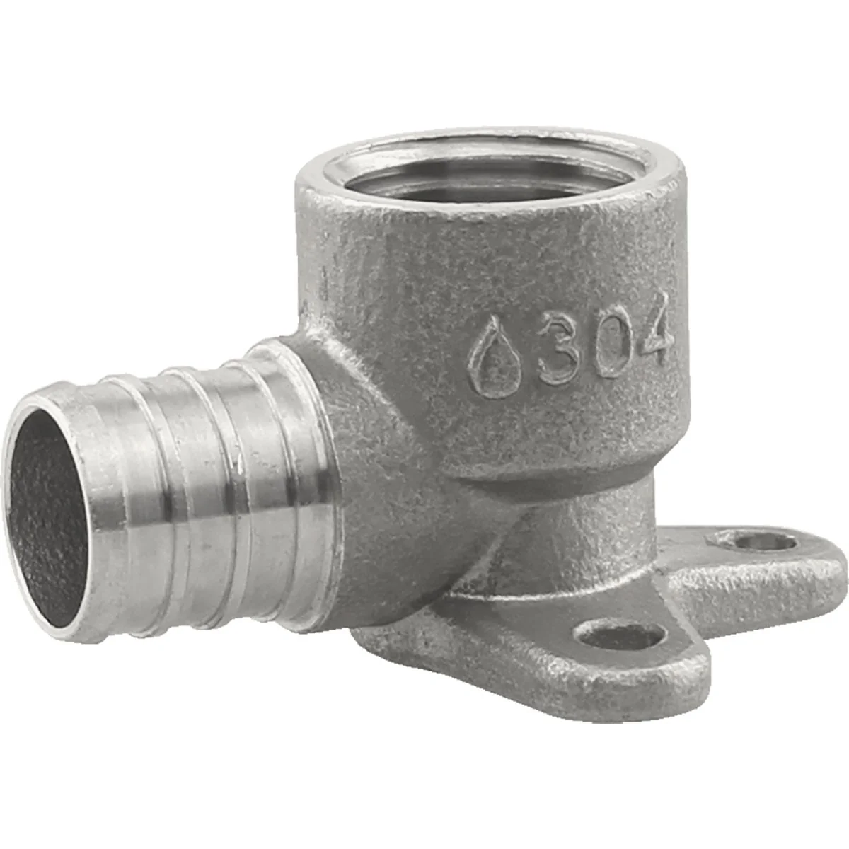Quality Plumbeeze 3 4 In. PEX x 1 2 In. Stainless Steel Drop Ear Elbow Premium