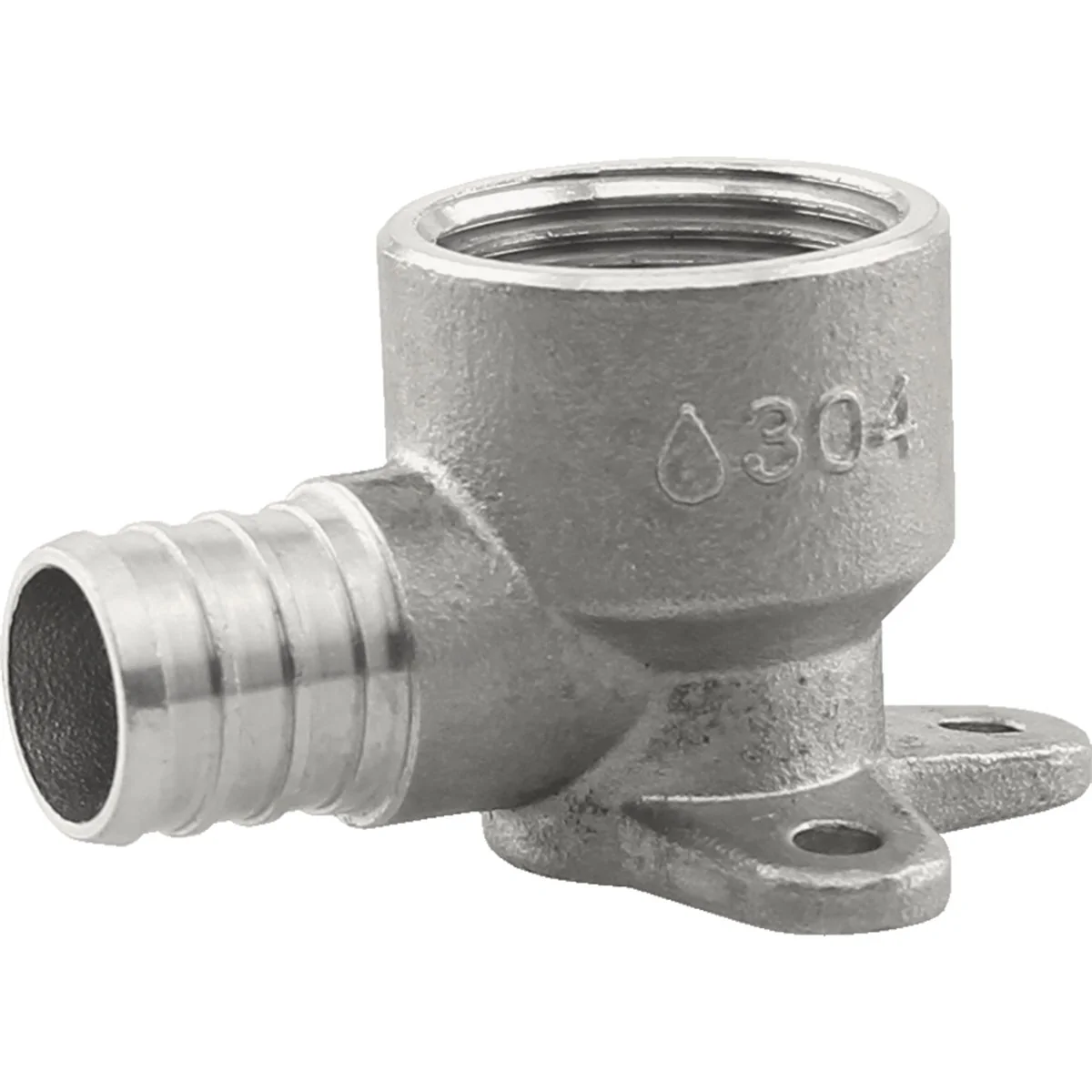 Artisan Plumbeeze 3 4 In. PEX x 3 4 In. Stainless Steel Drop Ear Elbow Natural