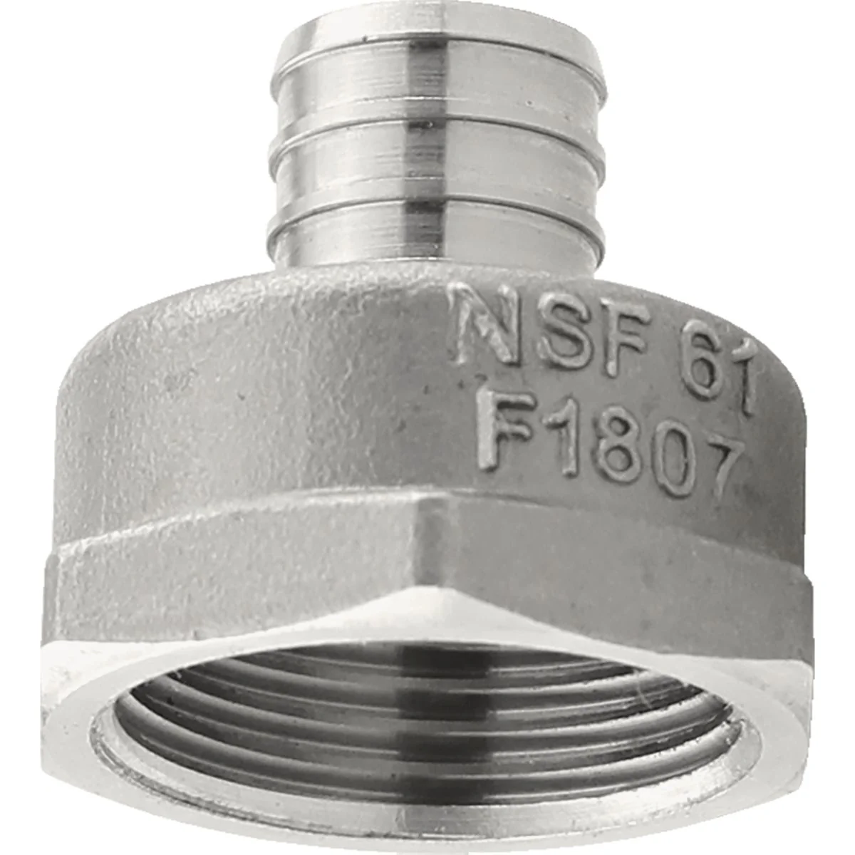 Exceptional Plumbeez 3 4 In. x 1 In. FPT Stainless Steel PEX Adapter Refined