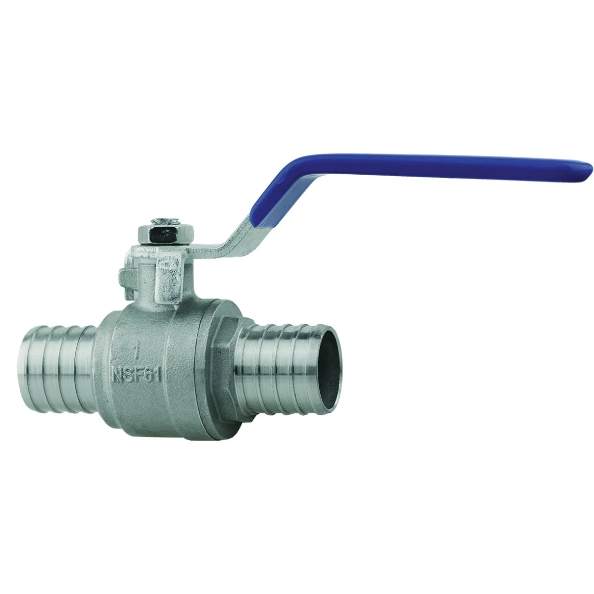 Expertly Made Plumbeeze 1 In. Stainless Steel PEX Ball Valve Next-Generation