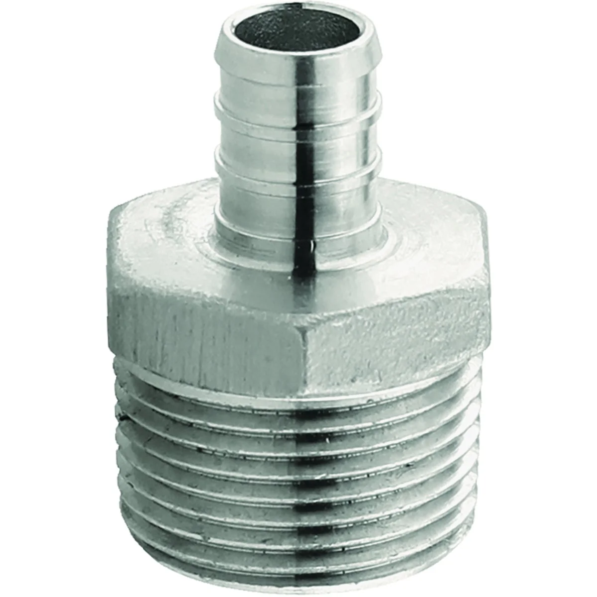 Contemporary Plumbeez 1 2 In. x 3 4 In. MPT Stainless Steel PEX Adapter Convenient