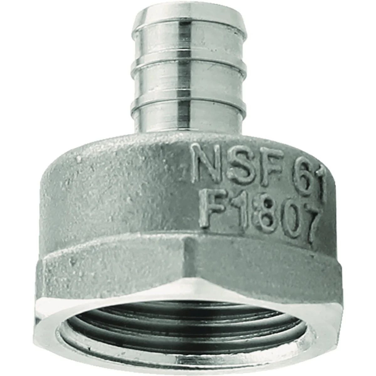 Soft Plumbeez 1 2 In. x 3 4 In. FPT Stainless Steel PEX Adapter Luxury