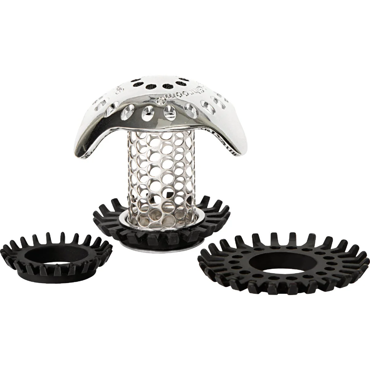 Clean SinkShroom Chrome Stainless Steel Drain Protector Original