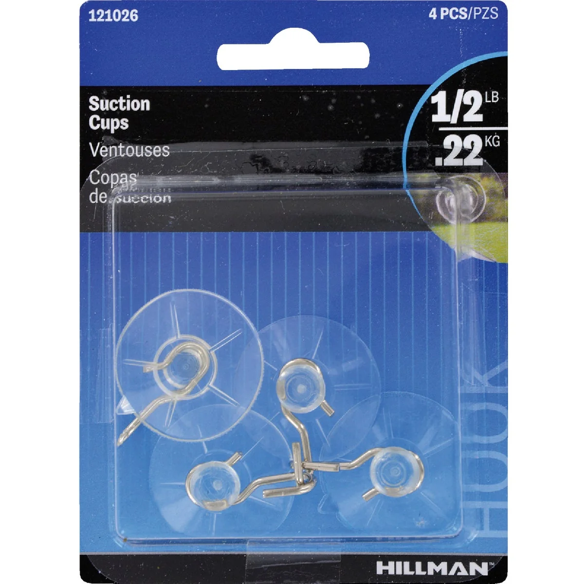 Selected Hillman Suction Cup Hooks 4-Pack Advanced