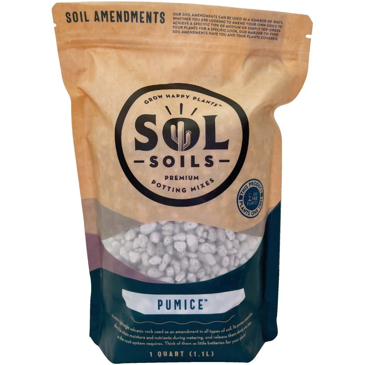 Traditional Sol Soils 1 Qt. Pumice Convenient