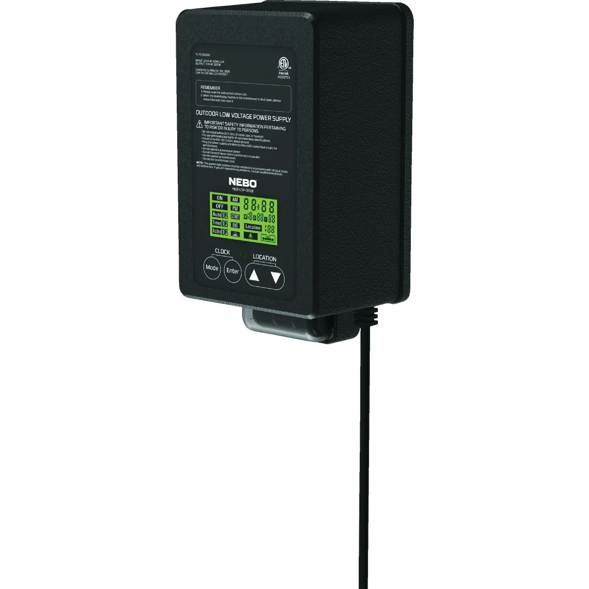 Specialty Nebo 120W 4-Mode Low Voltage Landscape Lighting Hub er with Photocell Sensor Environmentally Friendly