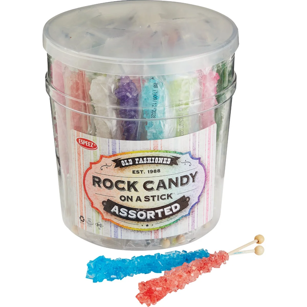 Healthy Espeez Assorted Flavor Rock Candy on a Stick Effective