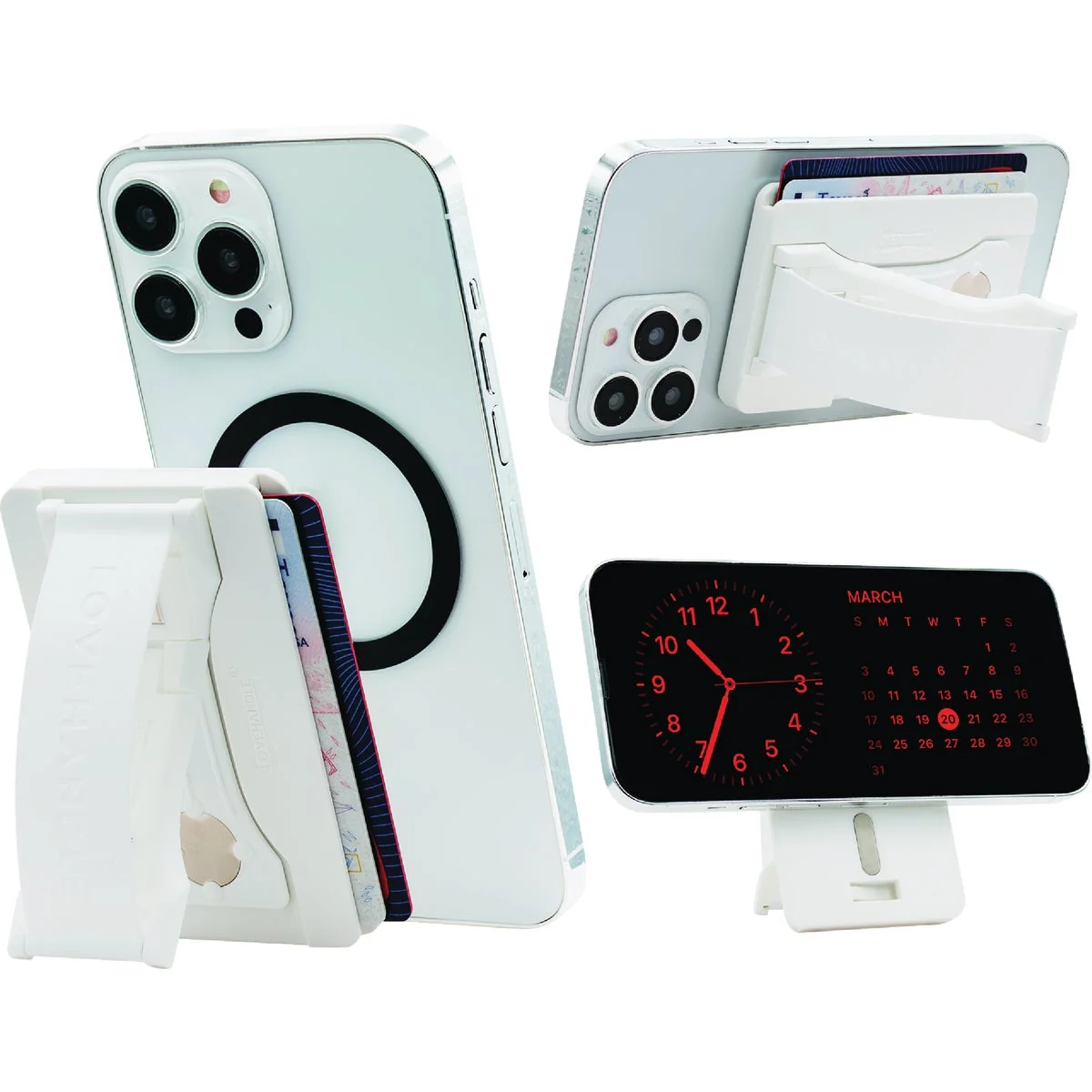 Next-Generation LoveHandle PRO Wallet for MagSafe White Wallet Eco-Friendly