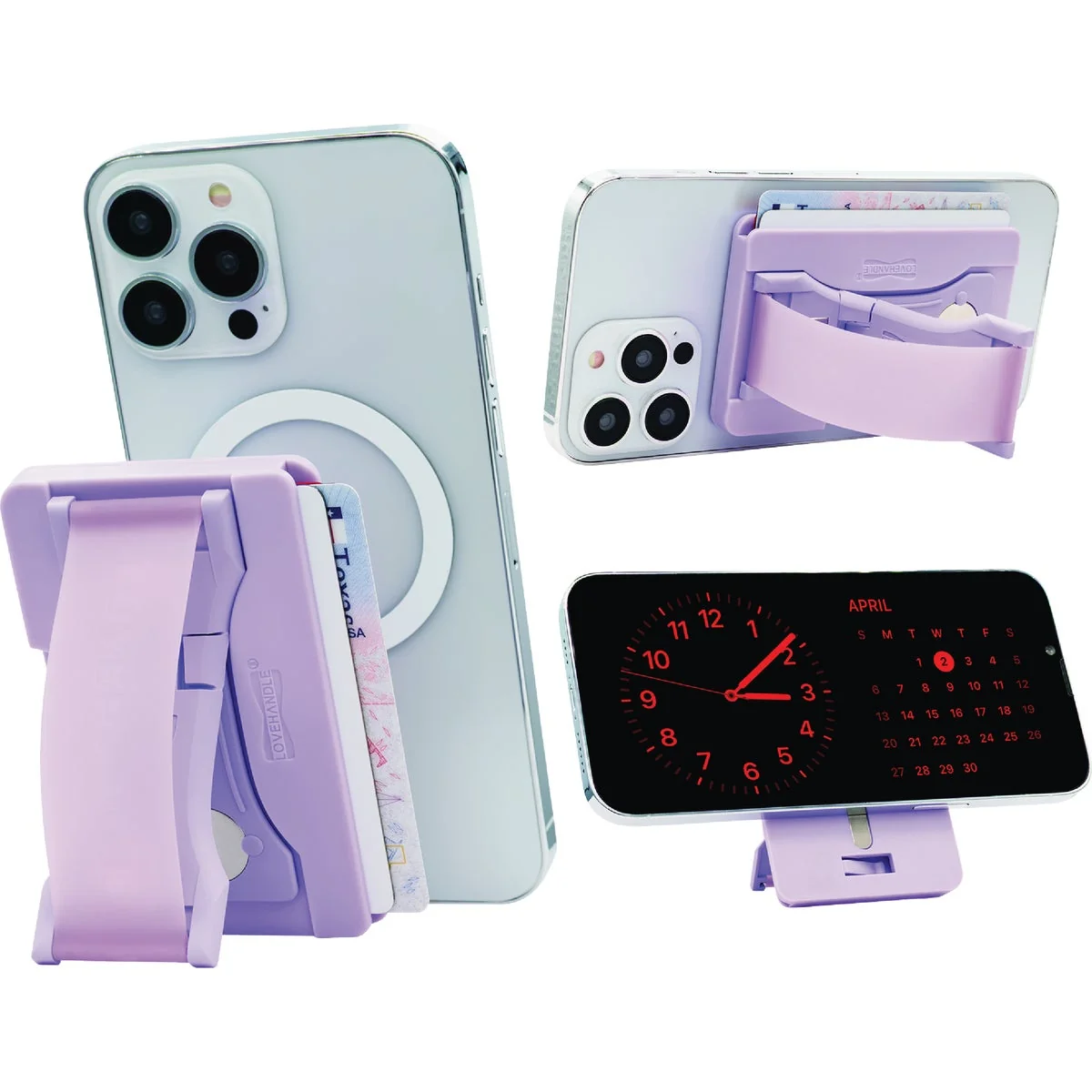 Dependable LoveHandle PRO Wallet for MagSafe Lavender Glow Wallet Efficient