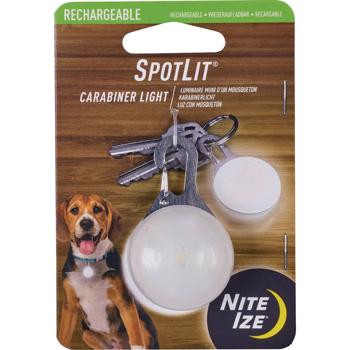 Excellent Nite Ize SpotLit White Rechargeable Carabiner LED Light Versatile